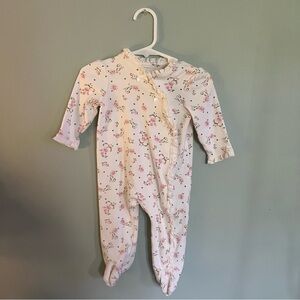 Little Me 2-Piece Floral Footie and Hat Set